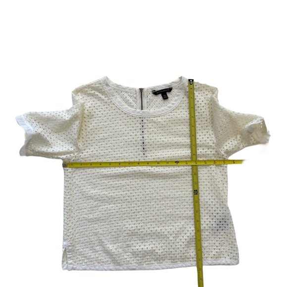 Banana Republic White Lace Cropped Top Size XS - Picture 5 of 8